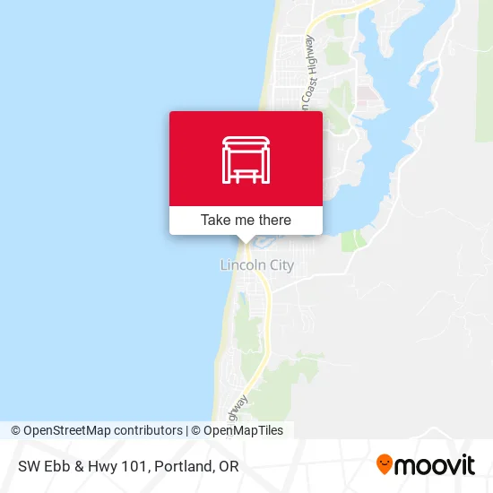 SW Ebb & Hwy 101 map