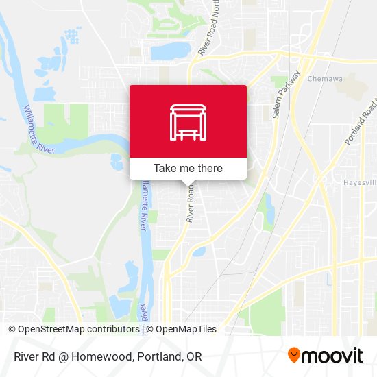 River Rd @ Homewood map