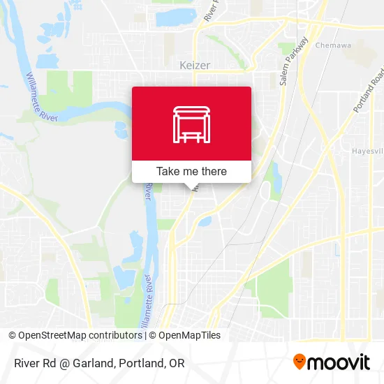 River Rd @ Garland map