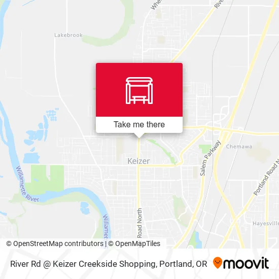 River Rd @ Keizer Creekside Shopping map