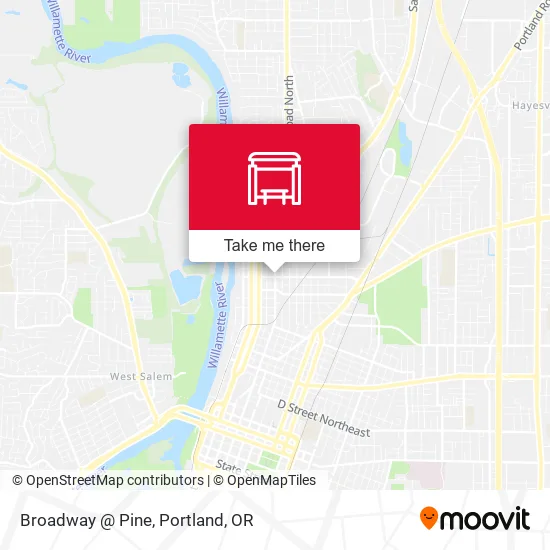Broadway @ Pine map