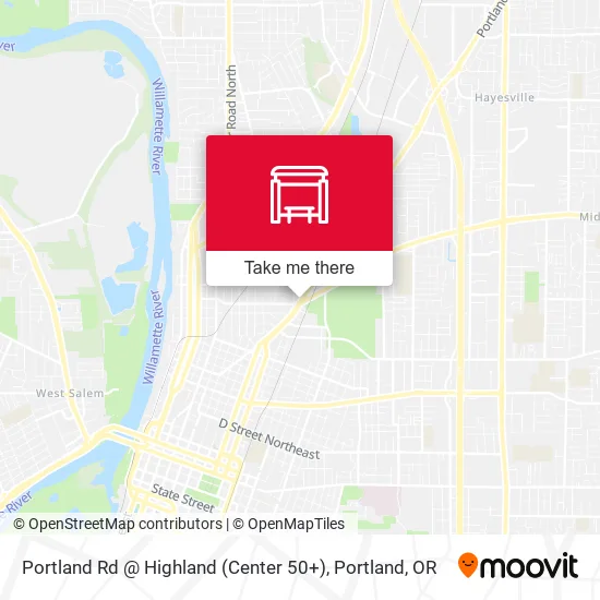 Portland Rd @ Highland (Center 50+) map