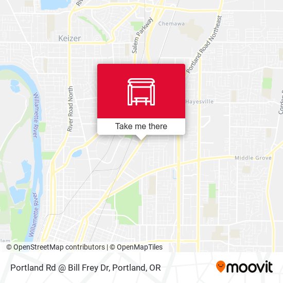 Portland Rd @ Bill Frey Dr map