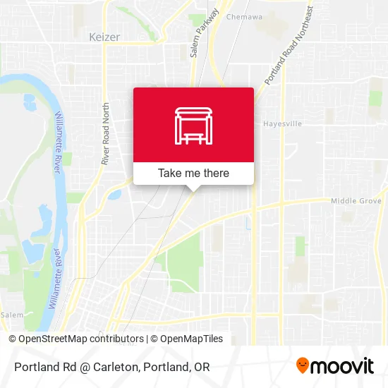 Portland Rd @ Carleton map
