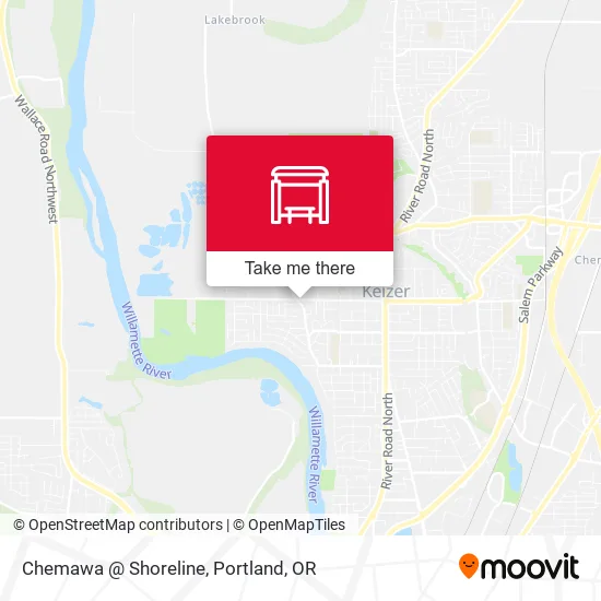 Chemawa @ Shoreline map