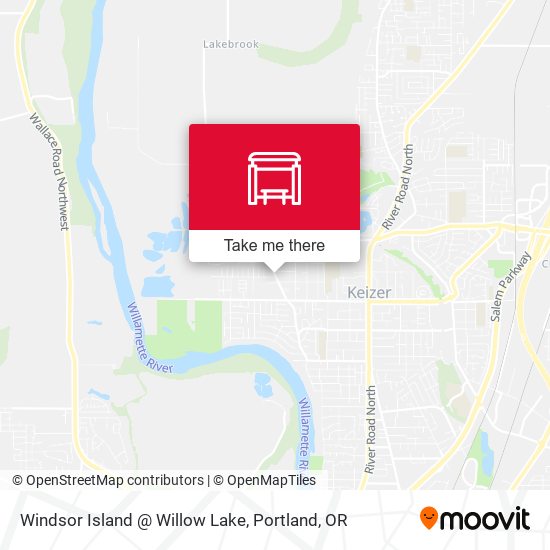 Mapa de Windsor Island @ Willow Lake