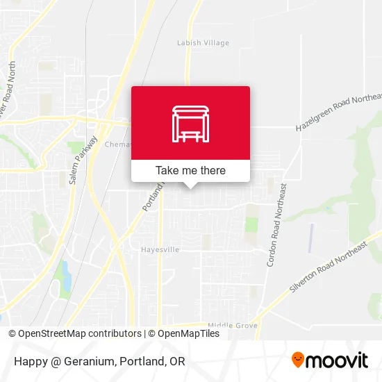 Happy @ Geranium map