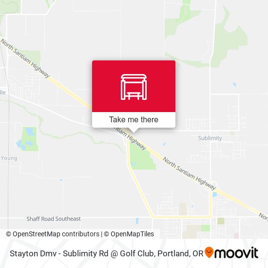 Stayton Dmv - Sublimity Rd @ Golf Club map