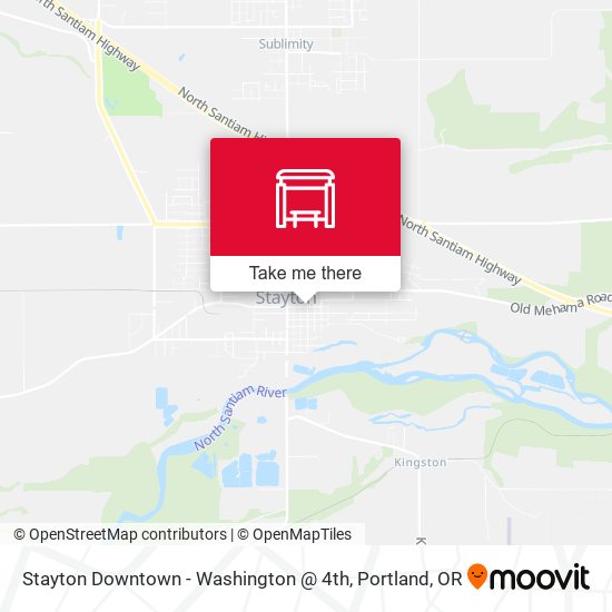 Stayton Downtown - Washington @ 4th map
