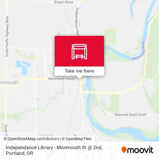 Independence Library - Monmouth St @ 2nd map