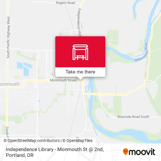 Independence Library - Monmouth St @ 2nd map