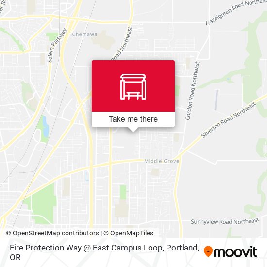 Fire Protection Way @ East Campus Loop map