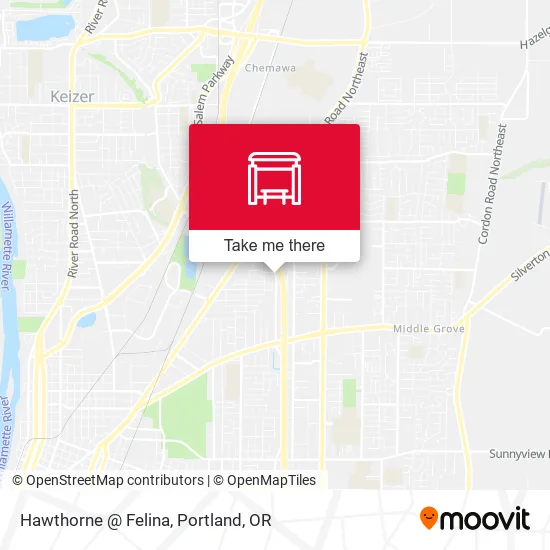 Hawthorne @ Felina map