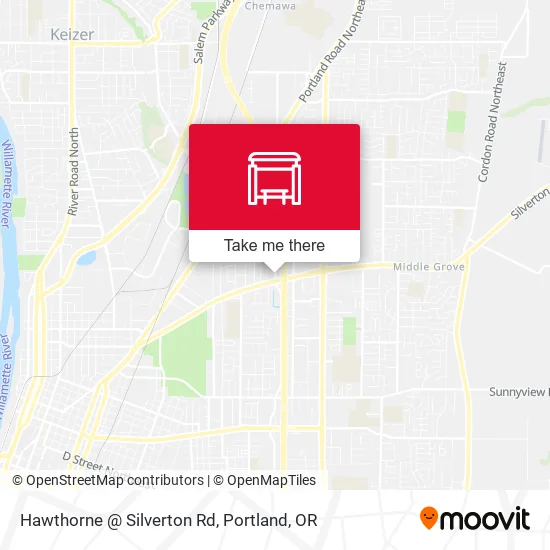 Hawthorne @ Silverton Rd map