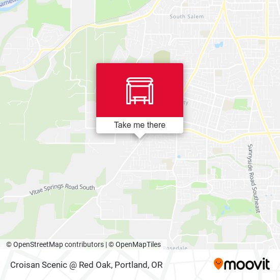 Croisan Scenic @ Red Oak map