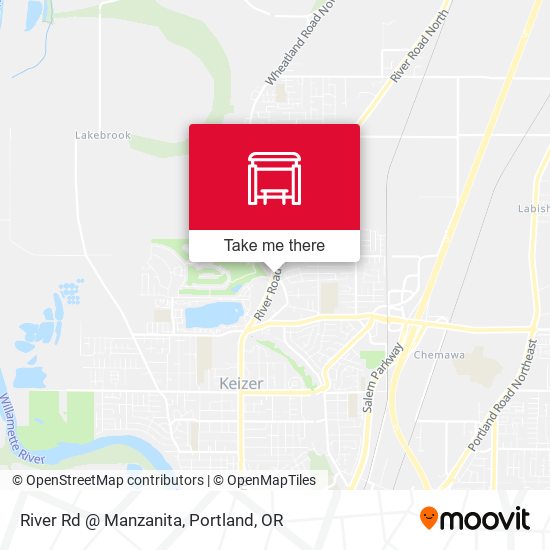 River Rd @ Manzanita map