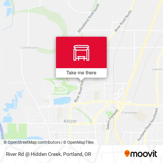 River Rd @ Hidden Creek map