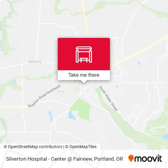 Silverton Hospital - Center @ Fairview map