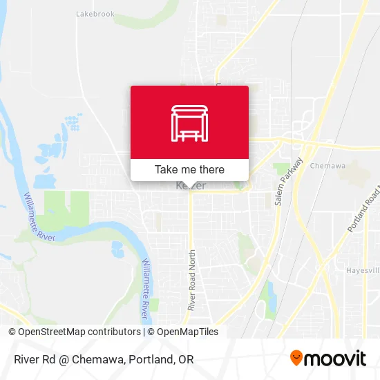 River Rd @ Chemawa map