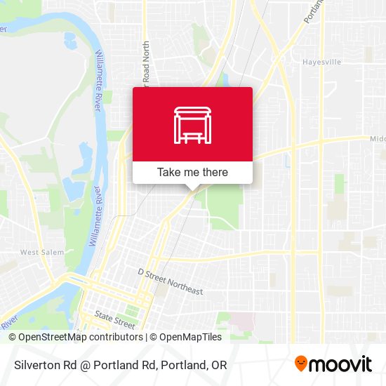 Silverton Rd @ Portland Rd map