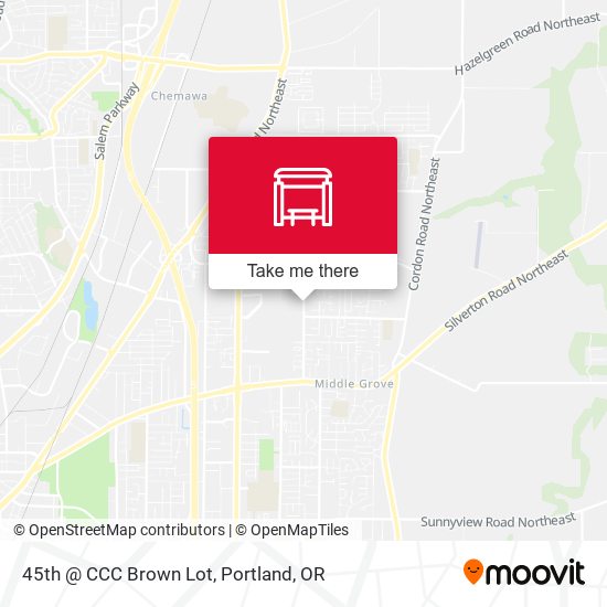 45th @ CCC Brown Lot map
