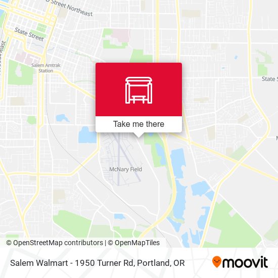 Mapa de Salem Walmart - 1950 Turner Rd