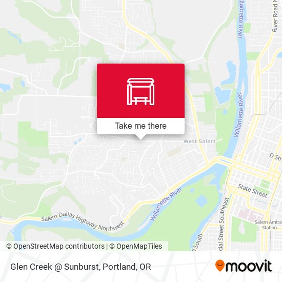 Glen Creek @ Sunburst map