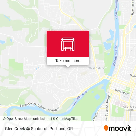 Glen Creek @ Sunburst map