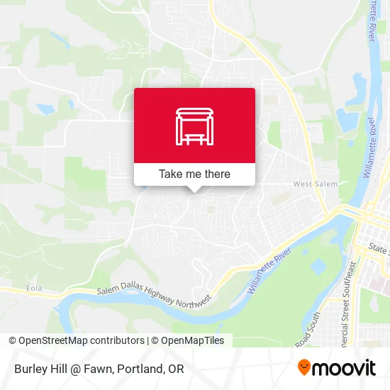 Burley Hill @ Fawn map