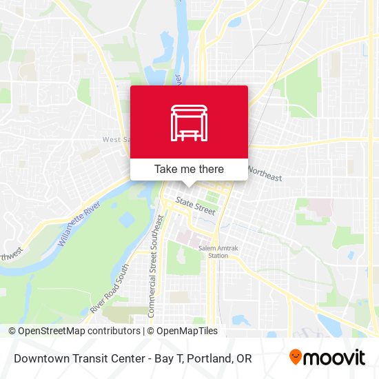 Downtown Transit Center - Bay T map