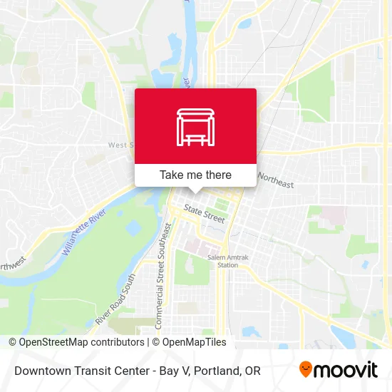 Downtown Transit Center - Bay V map