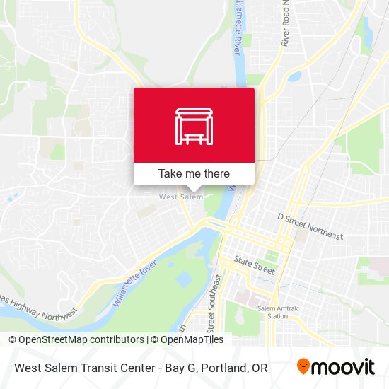 Mapa de West Salem Transit Center - Bay G