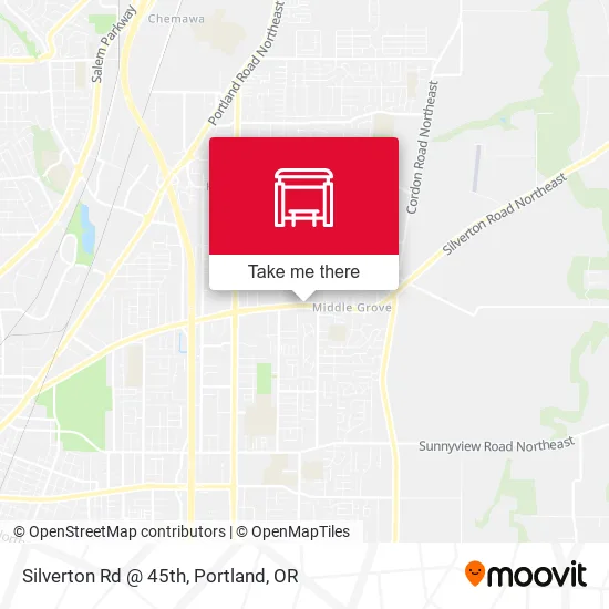 Silverton Rd @ 45th map