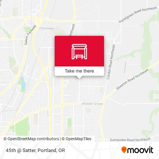 45th @ Satter map