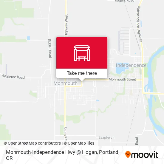 Monmouth-Independence Hwy @ Hogan map
