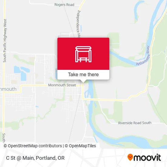 C St @ Main map