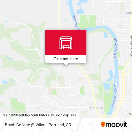 Brush College @ Wilark map