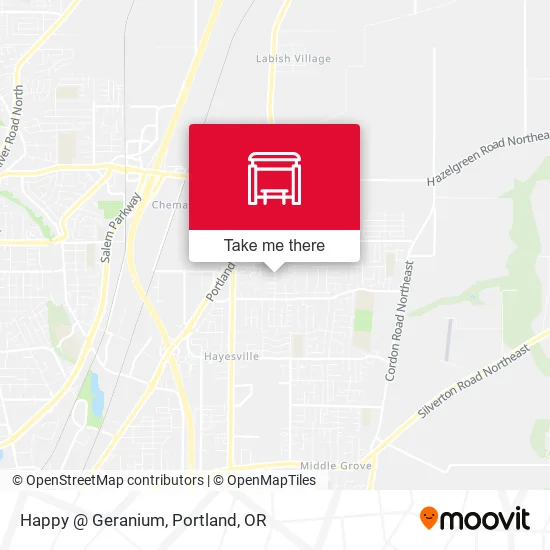 Happy @ Geranium map