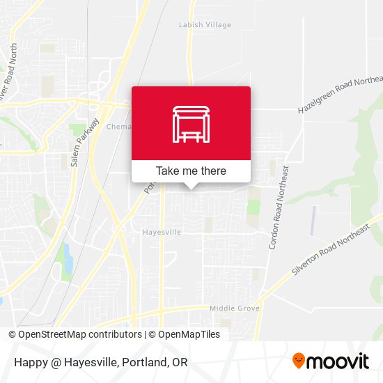 Happy @ Hayesville map