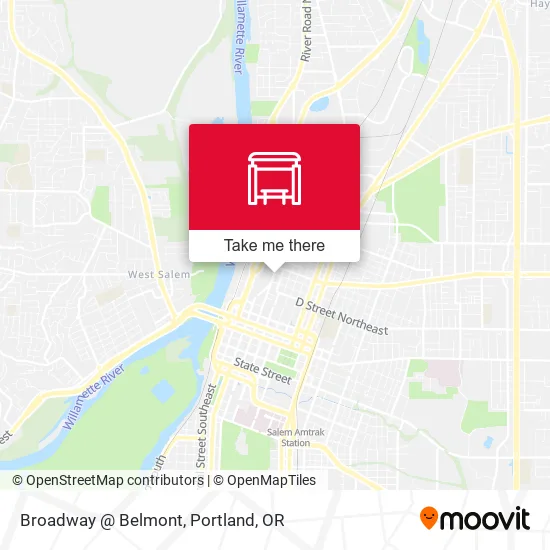 Broadway @ Belmont map