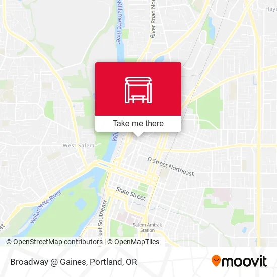 Broadway @ Gaines map