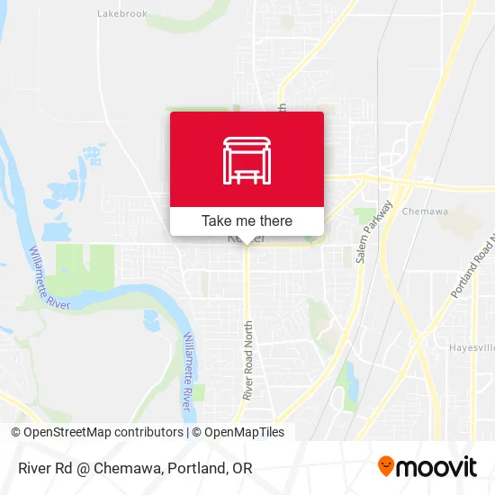 River Rd @ Chemawa map