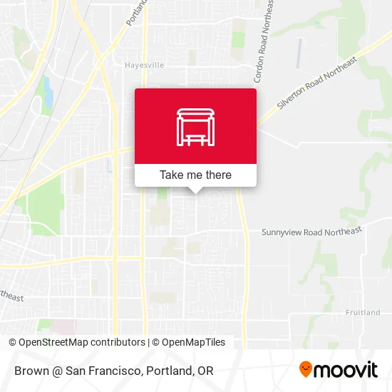 Brown @ San Francisco map