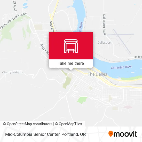 Mid-Columbia Senior Center map