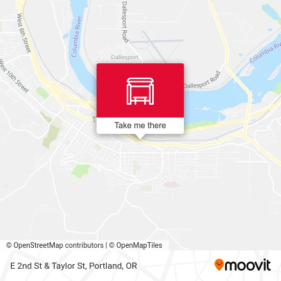 E 2nd St & Taylor St map