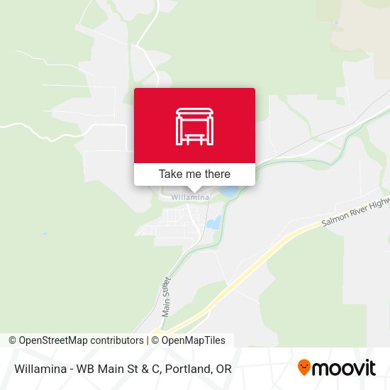Mapa de Willamina - WB Main St & C
