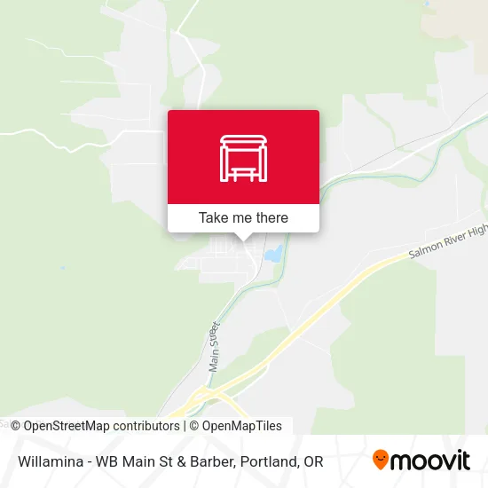 Willamina - WB Main St & Barber map