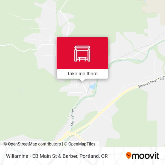 Willamina - EB Main St & Barber map