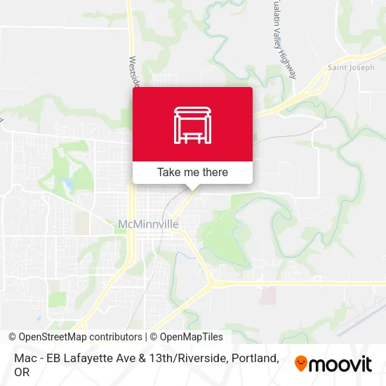 Mac - EB Lafayette Ave & 13th / Riverside map