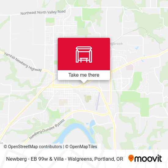 Newberg - EB 99w & Villa - Walgreens map